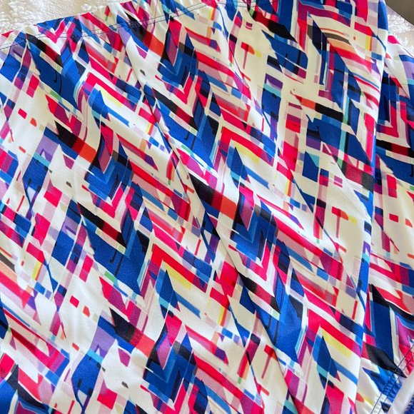 TORRID Swim Blue Pink Yellow Multi Abstract Geo Smooth Bikini Bottoms NEW NWT - Picture 6 of 9